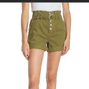 Free People Cindy Utility paper bag shorts